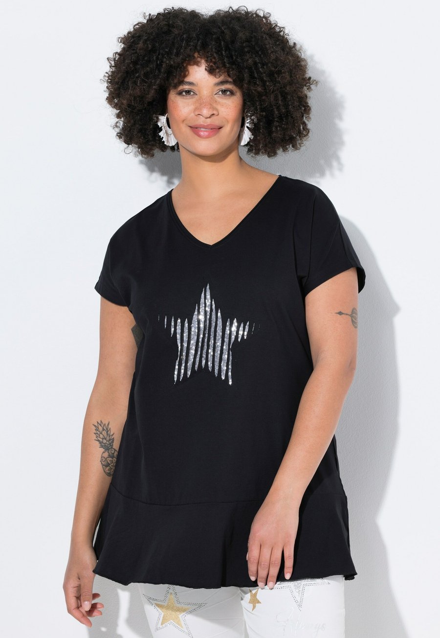 

Футболка Angel of Style PAILLETTEN-STERN VOLANT, Black, Черный, Футболка Angel of Style PAILLETTEN-STERN VOLANT, Black