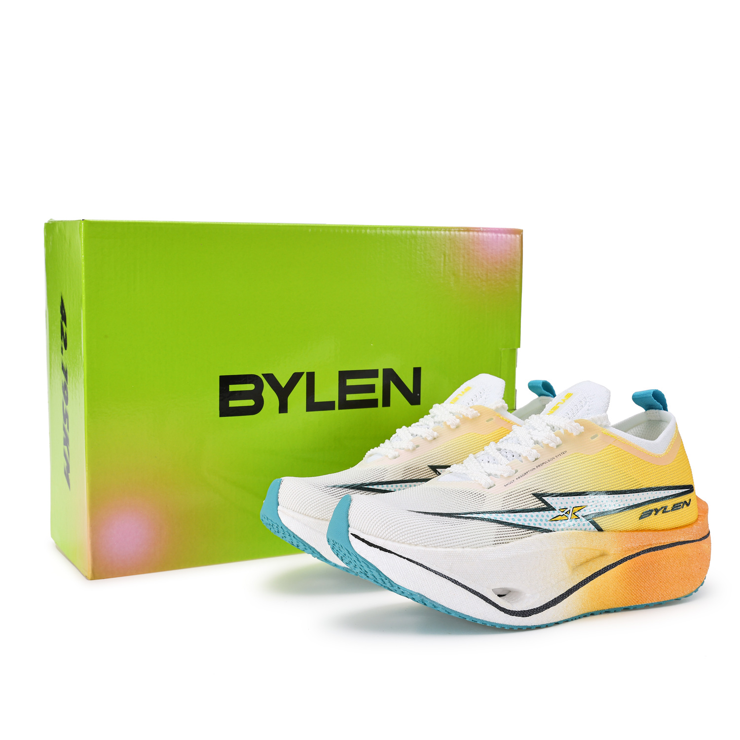 

BYLEN Унисекс кроссовки лоу-топ бело-оранжевые, цвет White Orange