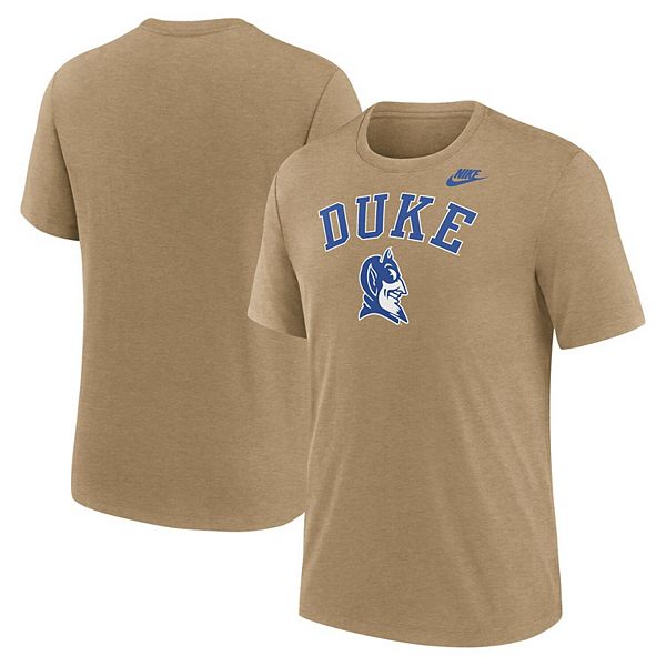 

Мужская футболка heather light brown duke blue devils legacy arch tri-blend Nike