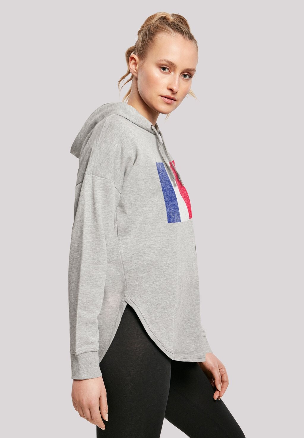 

Толстовка с капюшоном FRANKREICH FLAGGE DISTRESSED F4NT4STIC, серый
