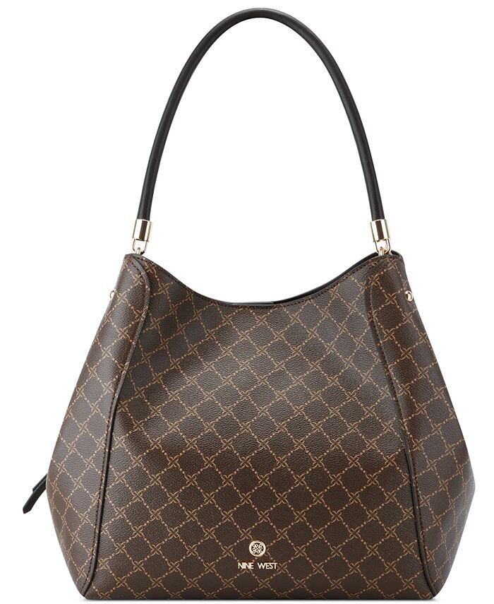 

Женская сумка Etta Carryall Nine West, цвет Brown, Black