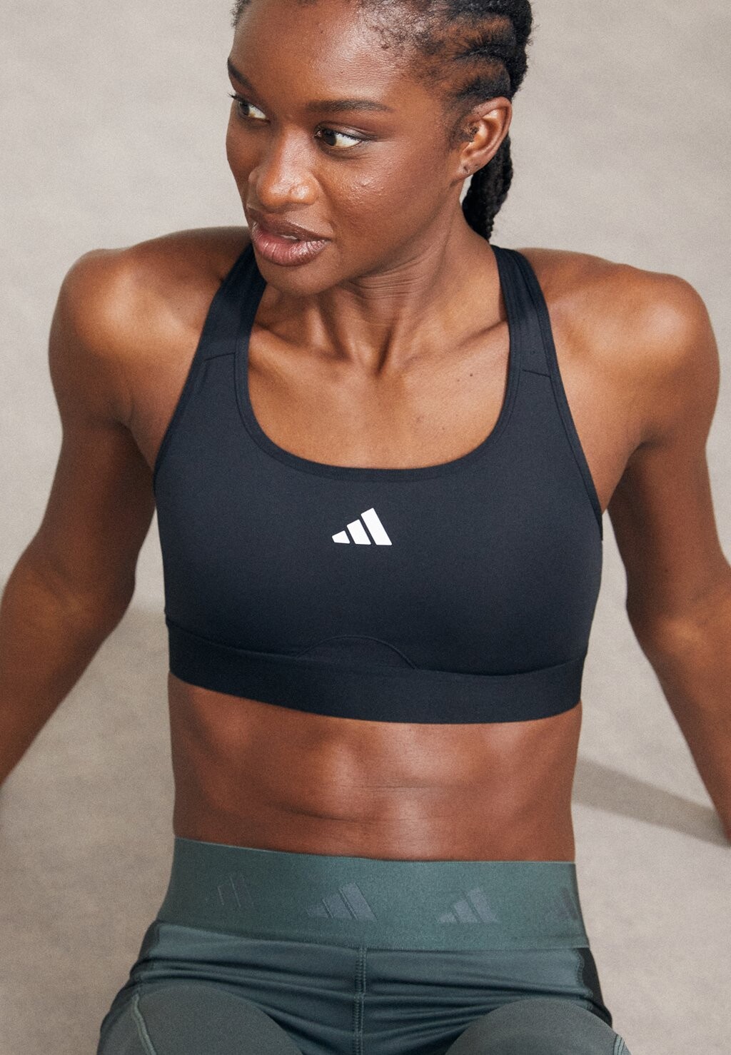 

Спортивный бюстгальтер средней поддержки adidas Performance, цвет black