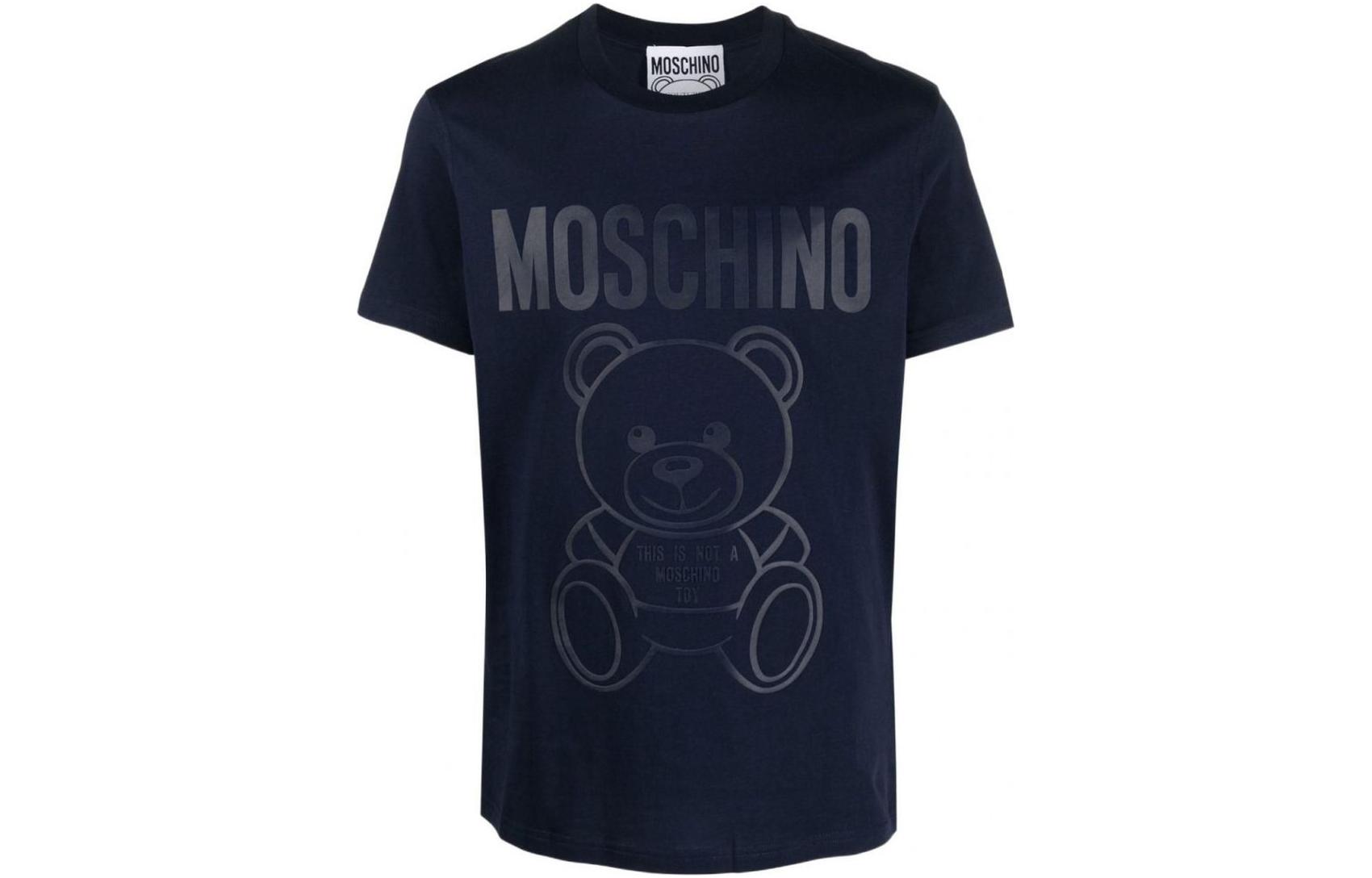 

Футболка мужская синяя MOSCHINO