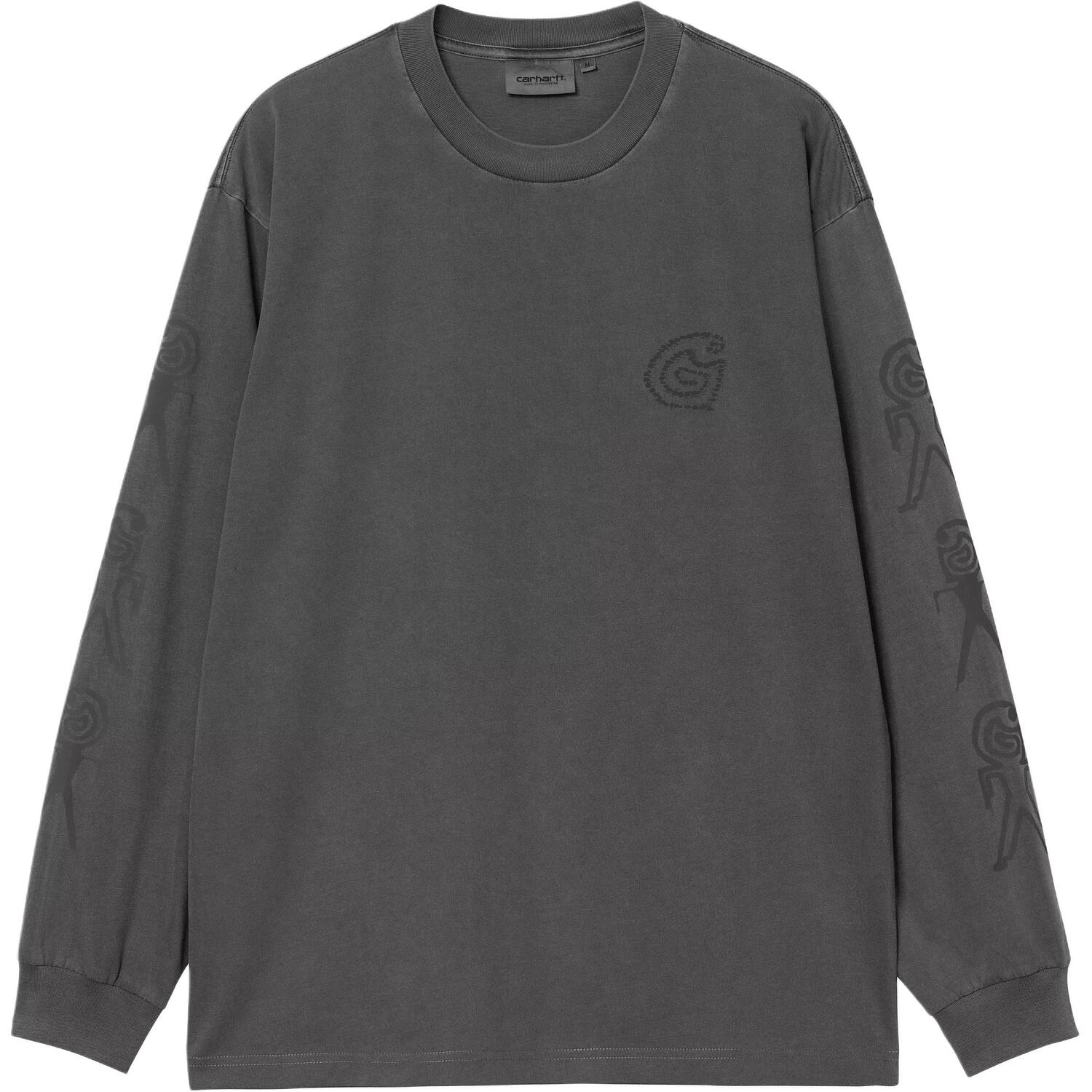 

Футболка с длинным рукавом с вышитым логотипом Carhartt WIP, серый