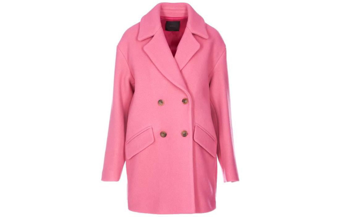 

PINKO Двубортное пальто из шерстяной смеси, Pink