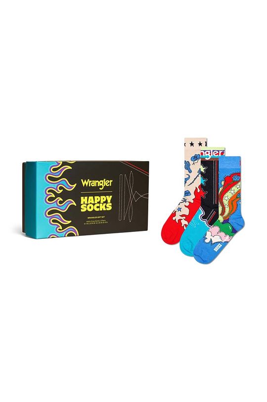 

Набор из 3 носков Wrangler Wrangled Gift, 3 пары носков Happy Socks, мультиколор