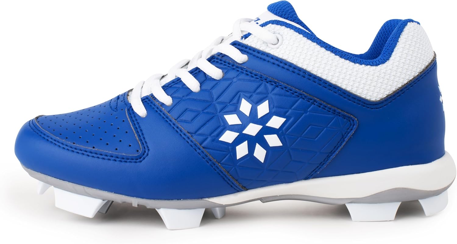 

Бейсбольные Ботинки RIP-IT Girls Diamond для Молодежи, Мягкие, для Девочек, Размеры 1-6, 6 Big Kid Royal