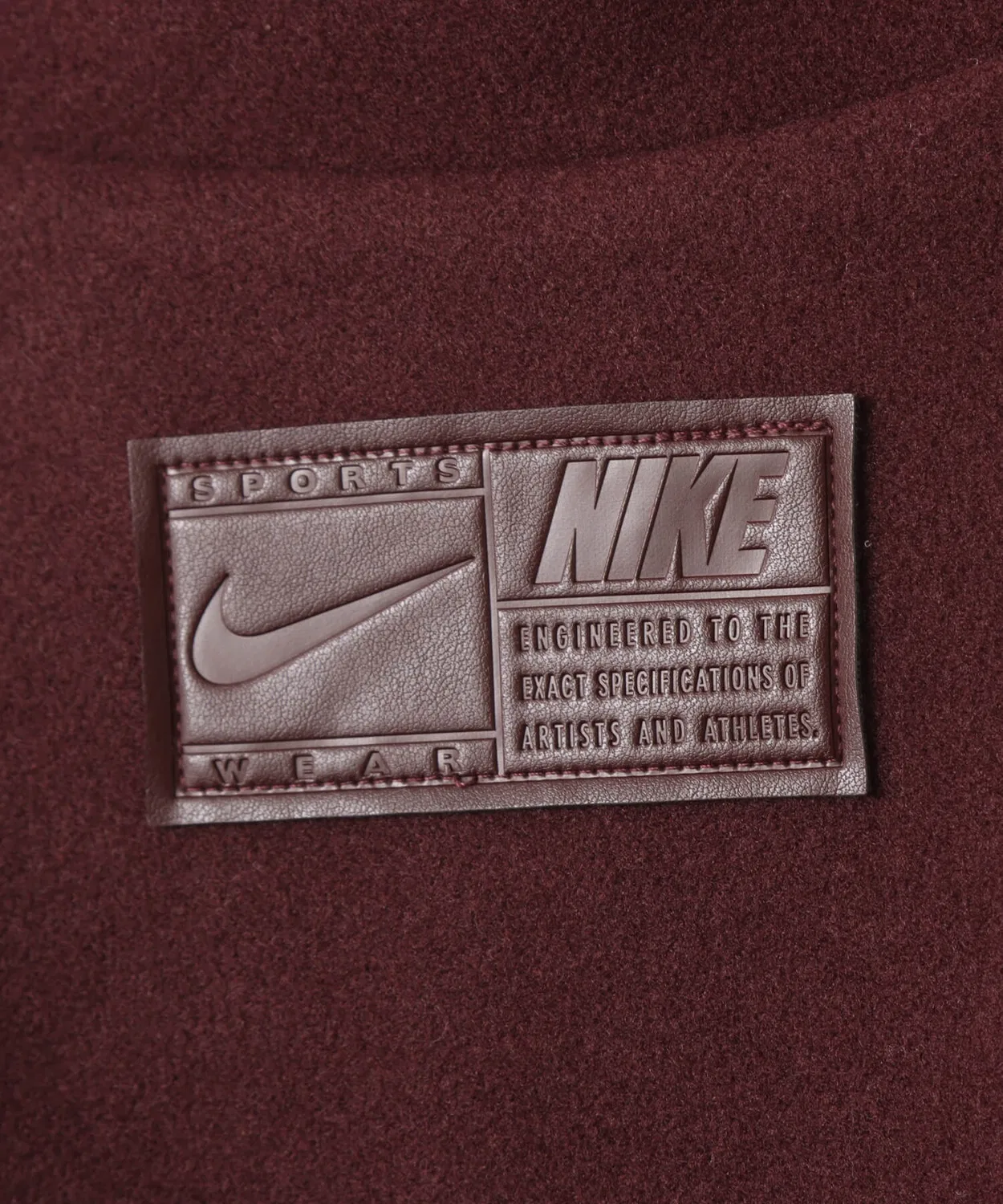 Жакет Nike AS W NSW Tailored WR, полиэстер, бордовый — фото 4