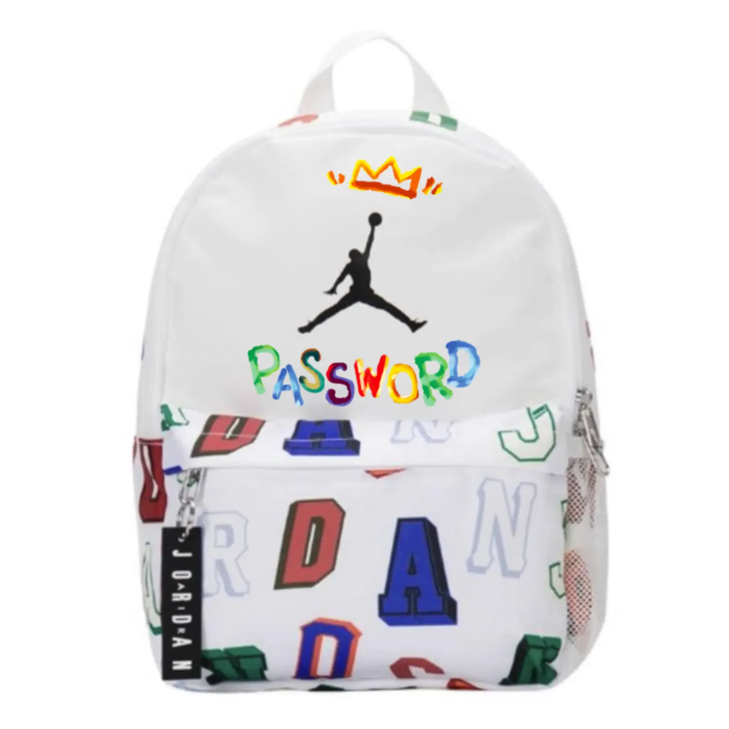 

Jordan Полиэстеровый рюкзак обычный унисекс белый, Crown