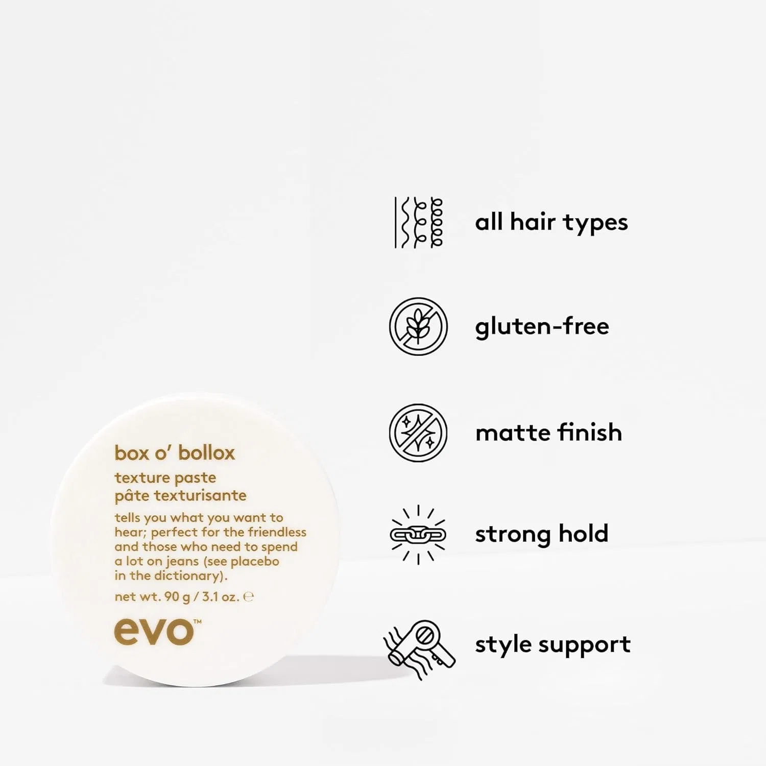 Текстурирующая паста для волос «Box O'Bollox Texture Paste» от EVO Hair Evo — фото 3