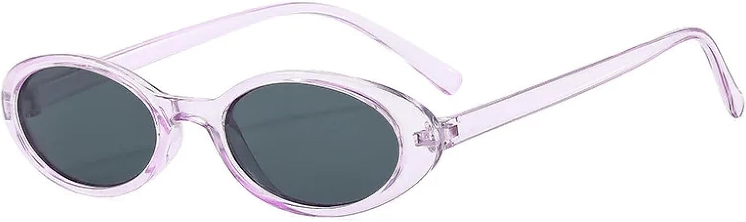 

Солнцезащитные очки с защитой от УФ-излучения UV400 | Маленькие овальные очки «кошачий глаз» с леопардовым принтом, черные | Для женщин и мужчин, для занятий спортом на открытом воздухе и вождения DSVIGF, Purple-black