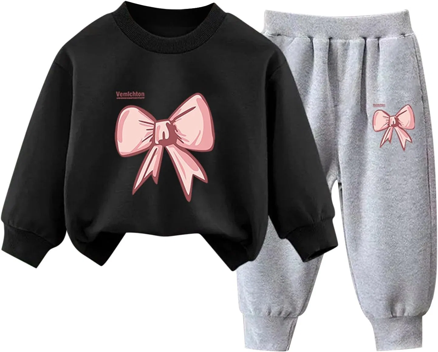 Детский спортивный костюм из 2 предметов, J-752 Black Boy Girl
