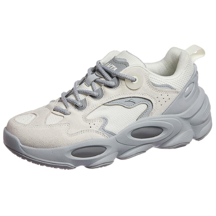 

ANTA Мужские повседневные кроссовки Super Body Cushioning с амортизацией и износостойкостью, бело-серые, цвет White Gray