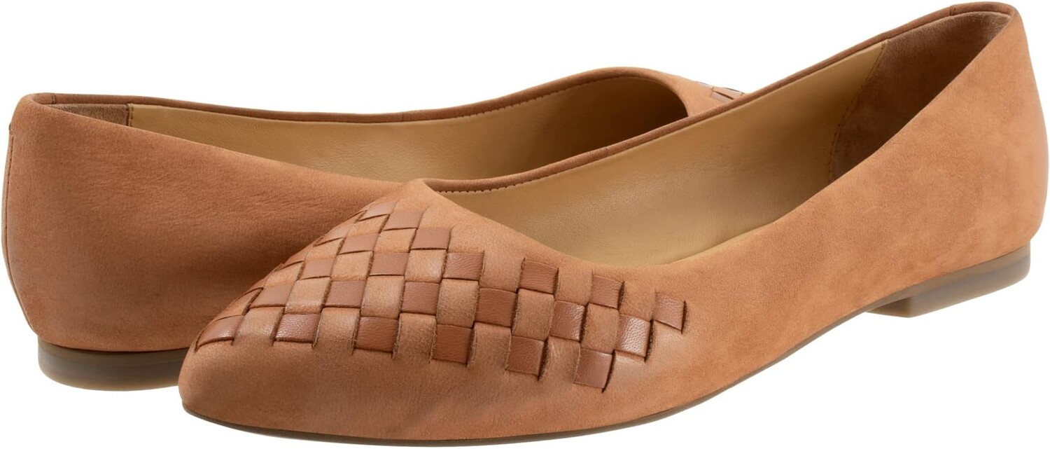 

Туфли на плоской подошве Trotters Estee Woven, цвет Luggage Nubuck
