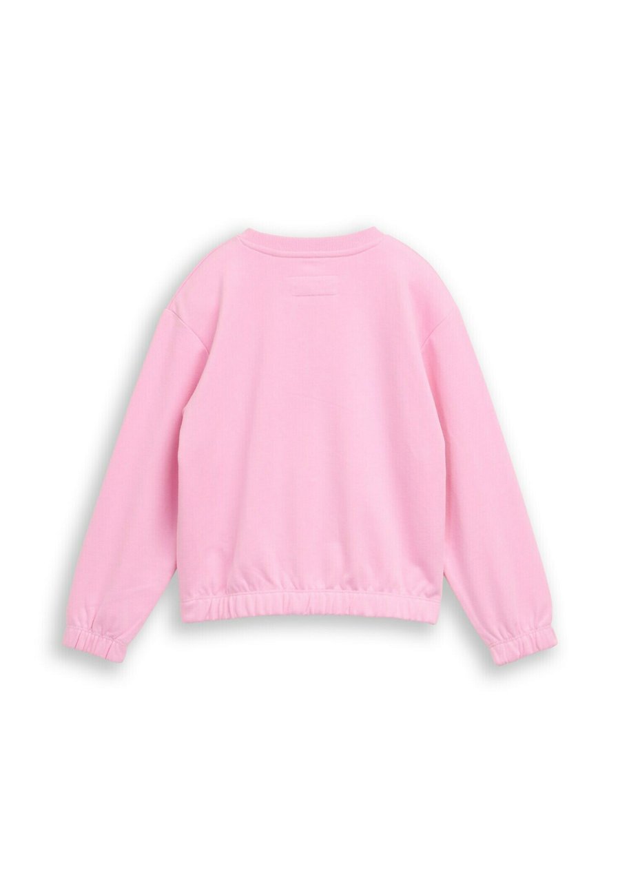 Толстовка TOM TAILOR CROPPED MIT STICKEREI, Lovely Pink/Pink — фото 2