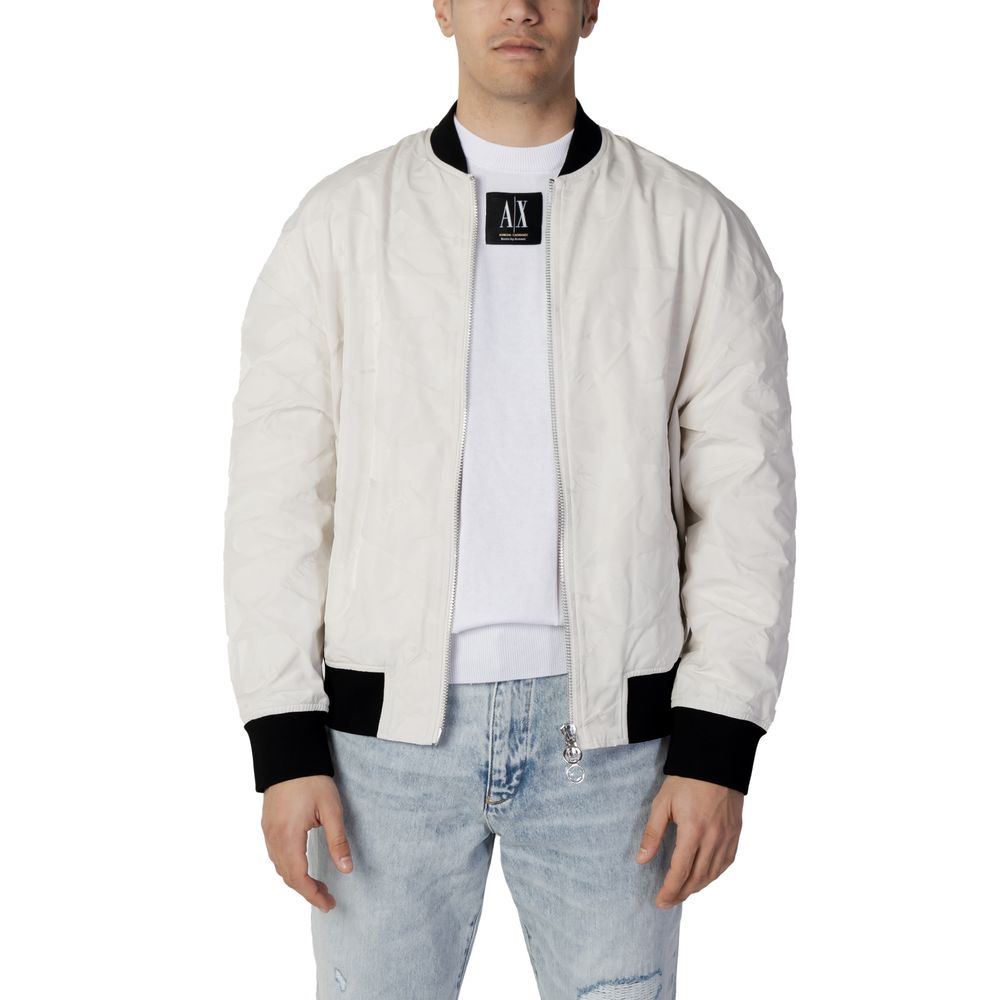 

Кремовая куртка из полиэстера Armani Exchange