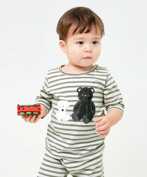Детская пижама 7/8 Twinpappy с брендом Unifriend, хлопок, серый