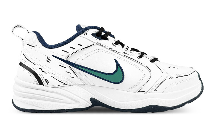 Кроссовки Nike Air Monarch 4 Chunky Sneakers Unisex Low-Top Green — фото 2