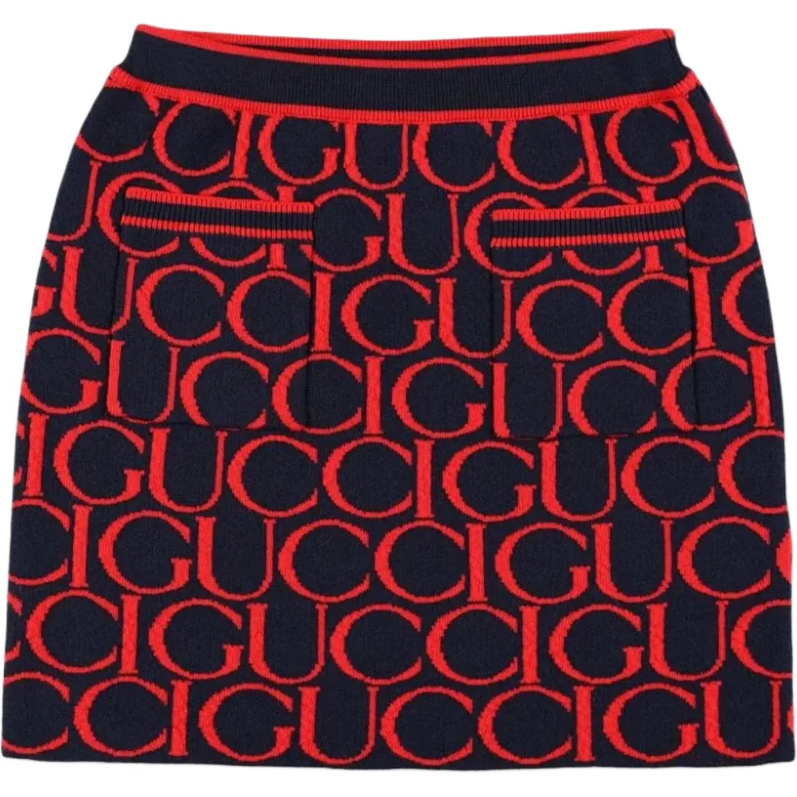 Юбка GUCCI Letter Brand Logo для детей темно-синяя красная