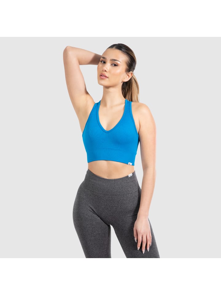 

SMILODOX Спортивный бюстгальтер Amaze Pro синего цвета