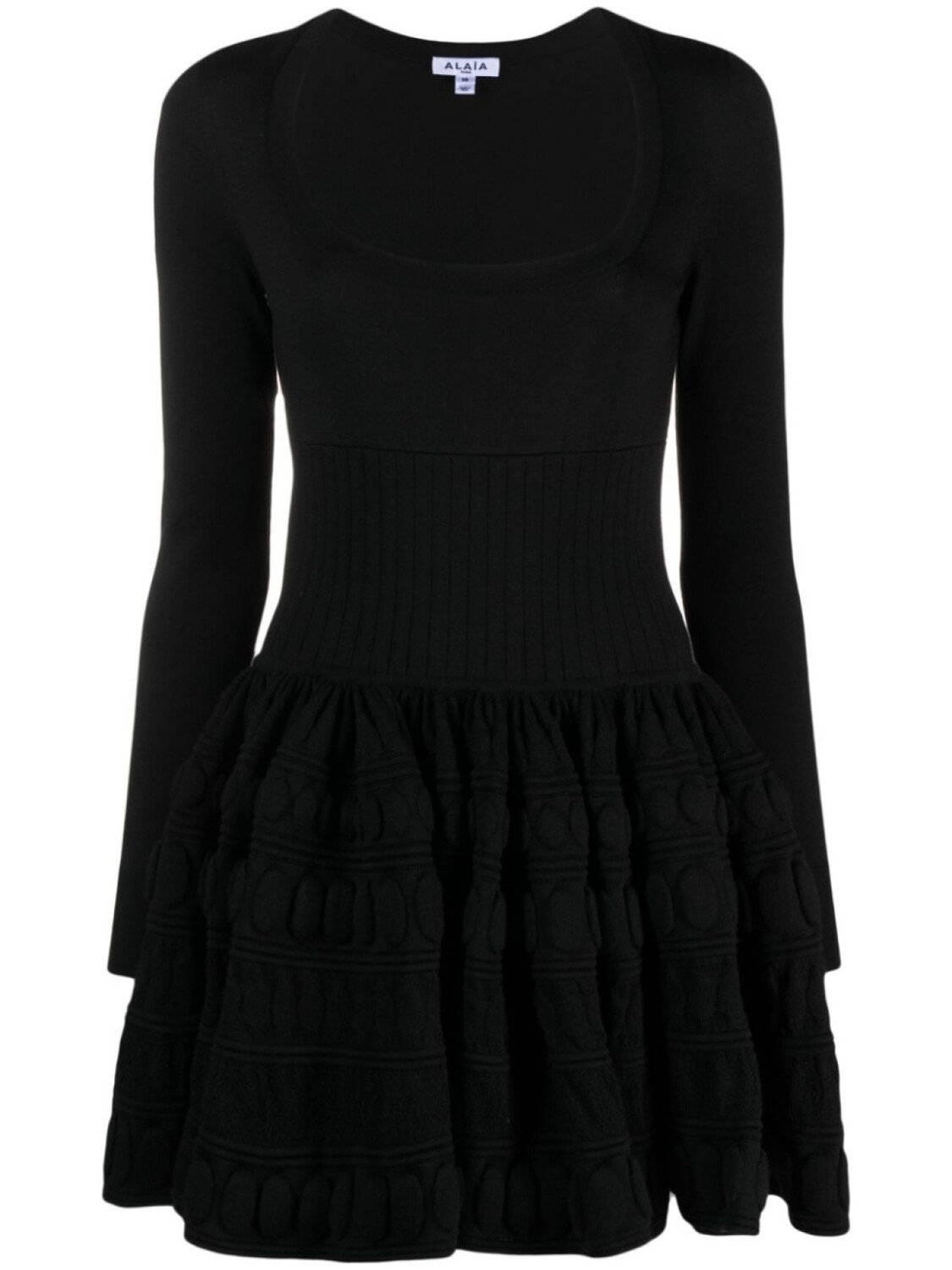 

Alaïa трикотажное платье мини, черный