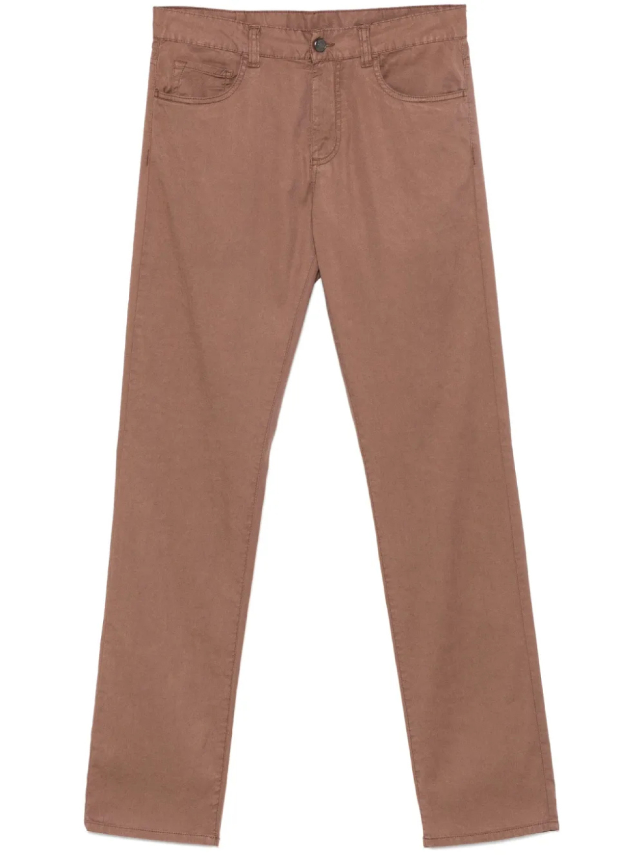 

Canali твиловые брюки, коричневый