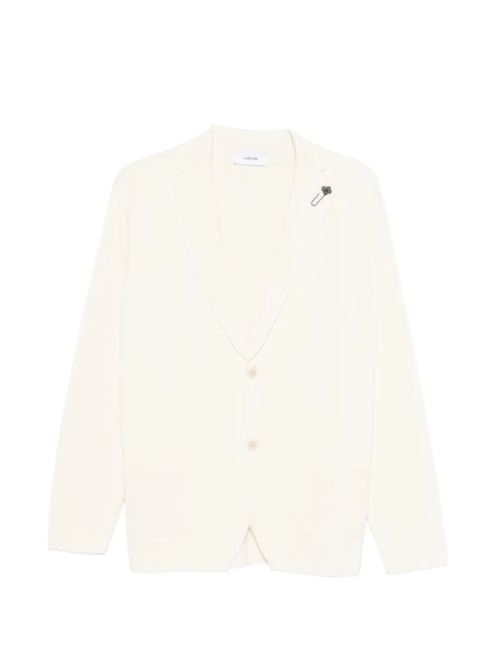 

Вязаный однобортный пиджак Lardini, белый