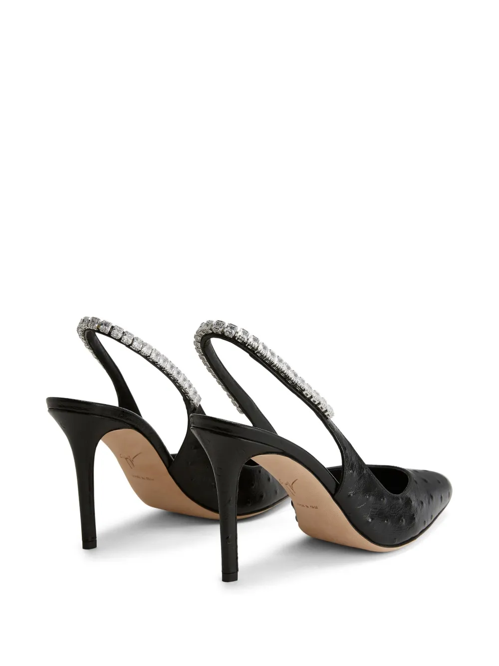 Туфли Rachyl 90 с ремешком на пятке Giuseppe Zanotti, черный — фото 3