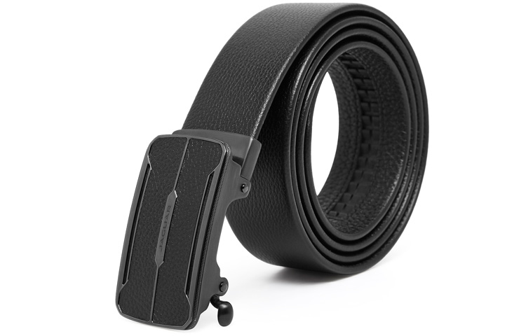 

JAGUAR Кожаный мужской ремень черный, Black