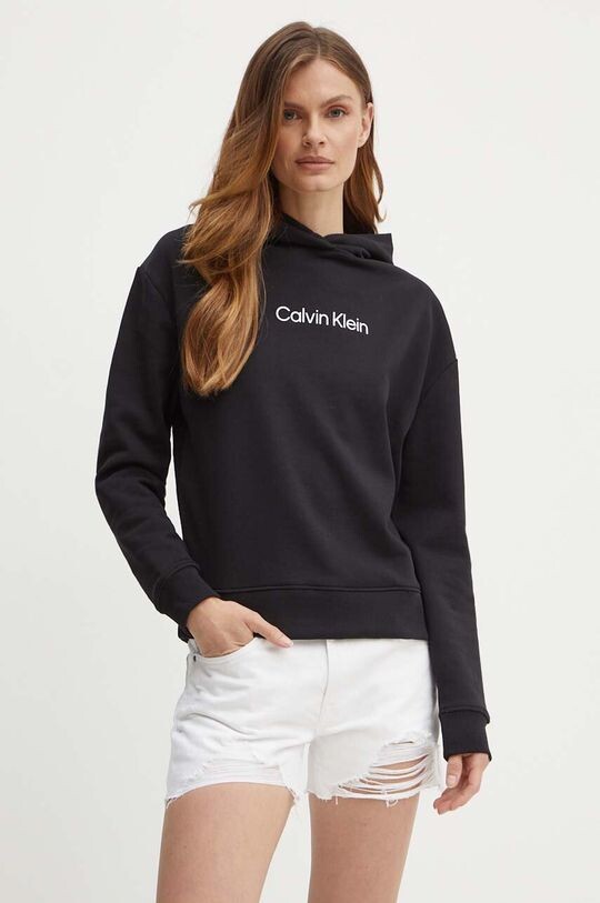

Хлопковая толстовка Calvin Klein, черный