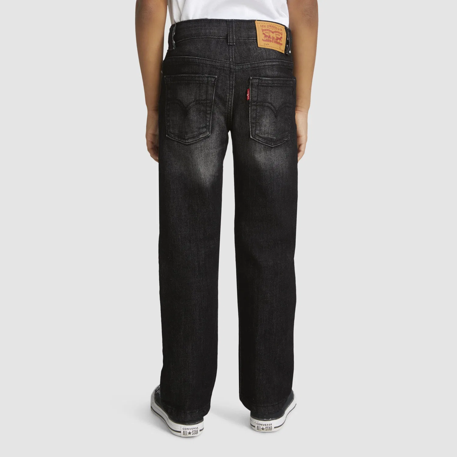 Прямые спортивные джинсы 514 для мальчиков 4-7 лет Levi's, Dark Wash — фото 3