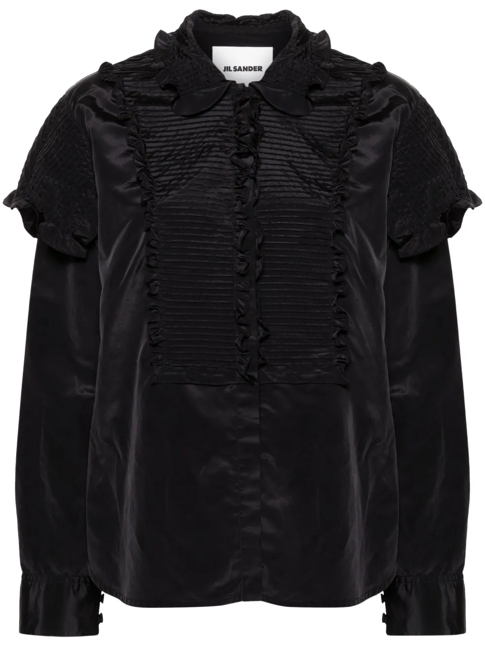 

Блузка с оборками JIL SANDER, черный
