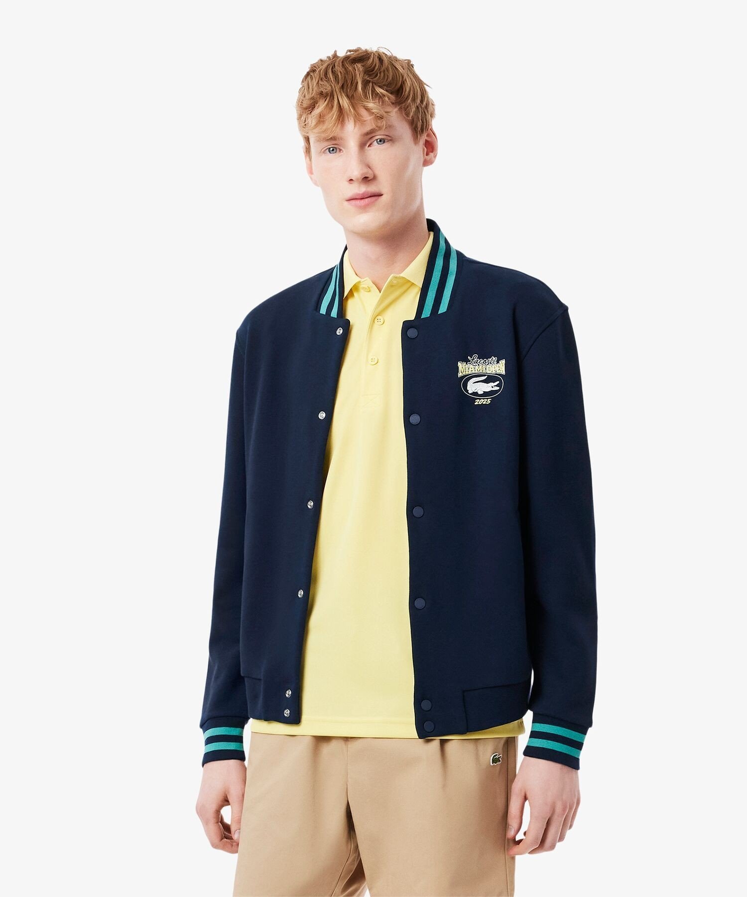 Толстовка с символикой Открытого чемпионата Майами 2025 года LACOSTE, Navy — фото 2