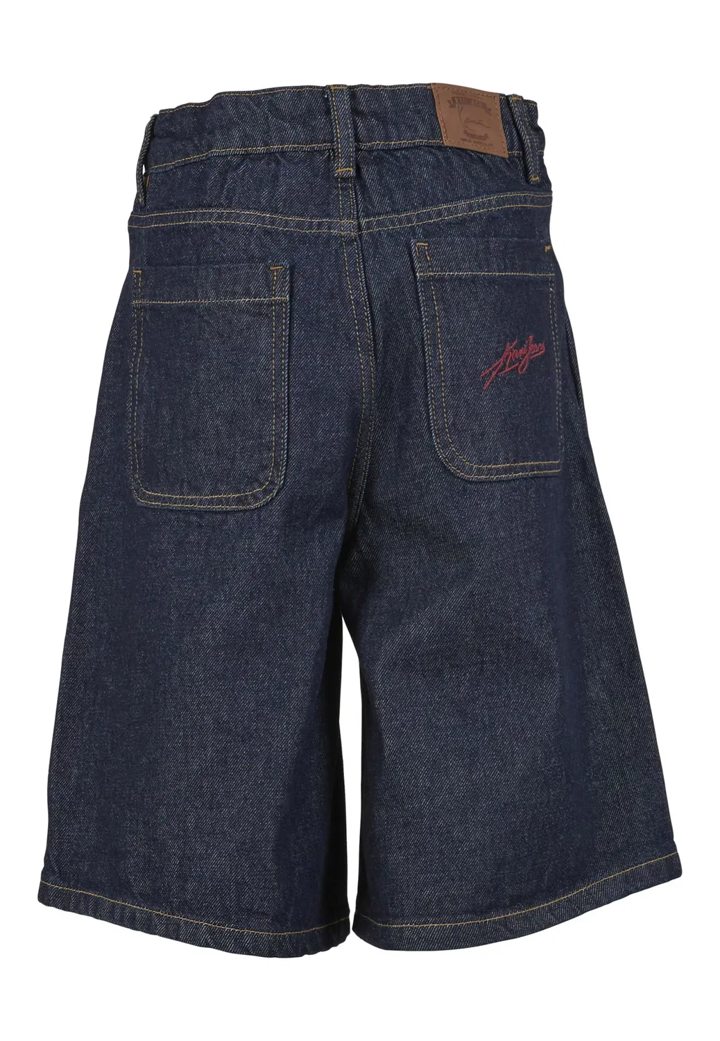 Джинсы-шорты Karl Kani Regular Jeans темно-синего цвета — фото 2