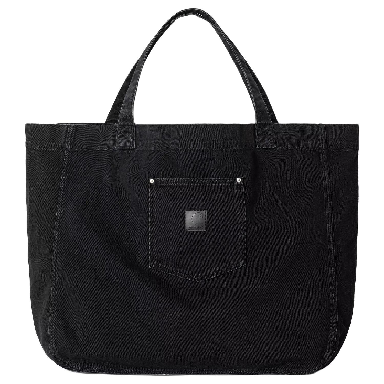 

Carhartt WIP Хлопковая сумка-шопер унисекс черная, Black