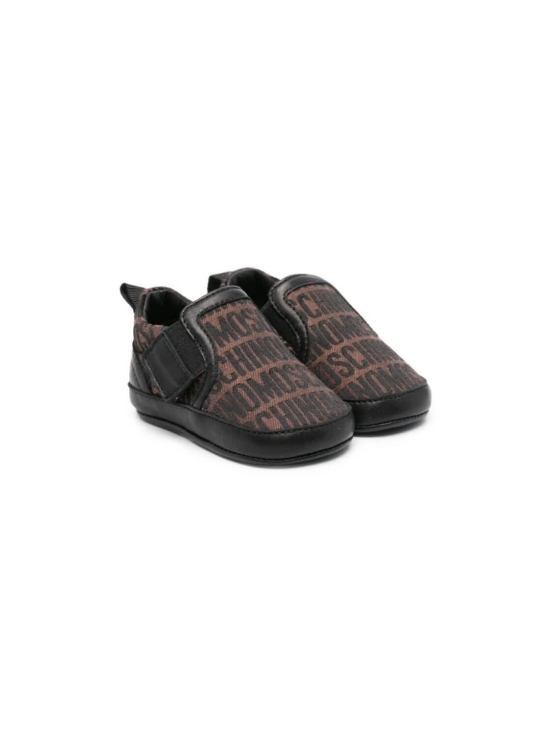 

Moschino Kids кроссовки с логотипом, коричневый