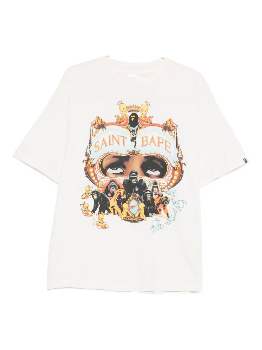 

Футболка с графическим принтом Generation от X A BATHING APE SAINT MXXXXXX, белый