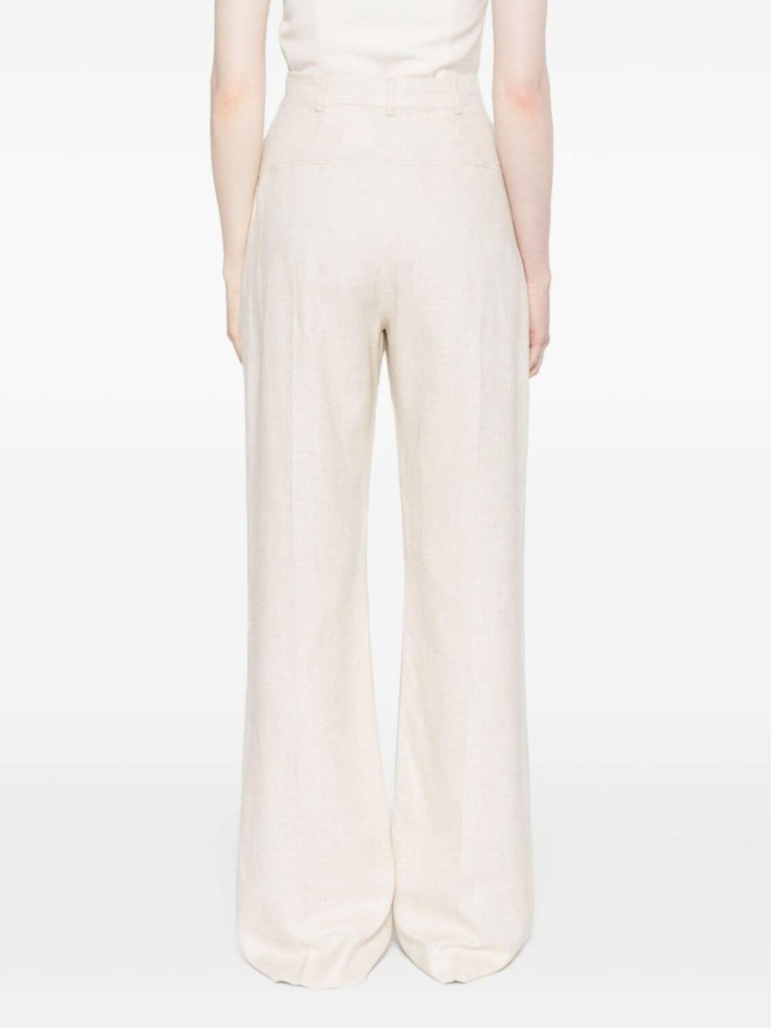 Jacquemus расклешенные брюки Le Pantalon Sauge, нейтральный цвет — фото 4