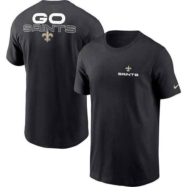 

Мужская черная футболка new orleans saints local phrase Nike
