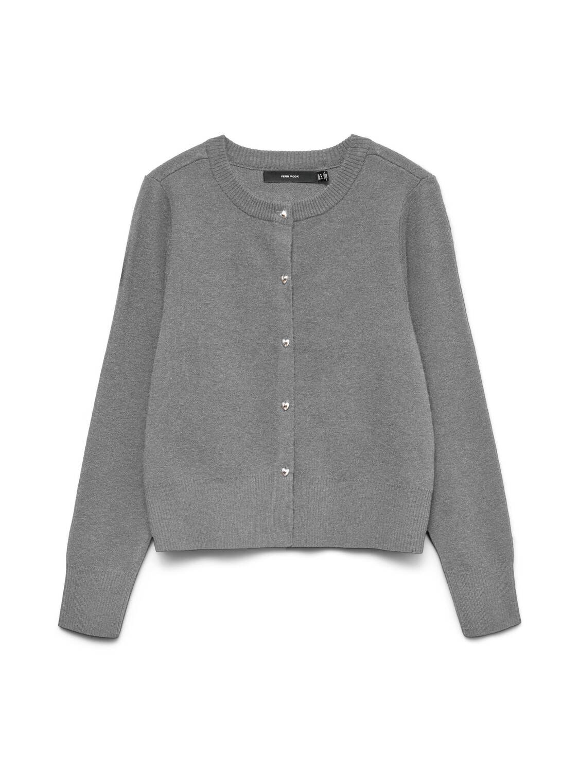 

VERO MODA Вязаный кардиган 'KACY' в сером цвете