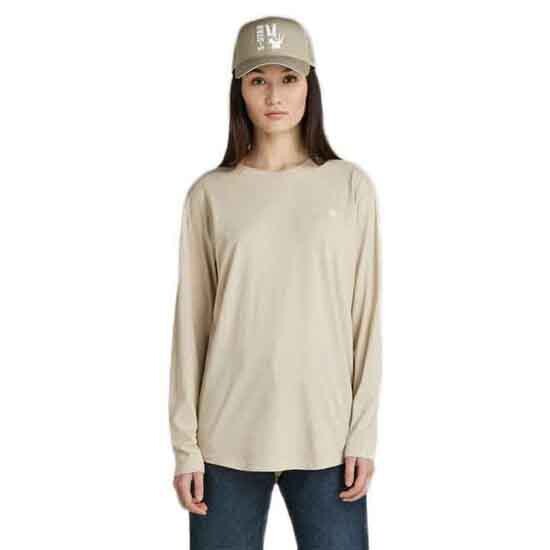 

Футболка G-Star Lash Fem Loose Long Sleeve Round Neck, бежевый