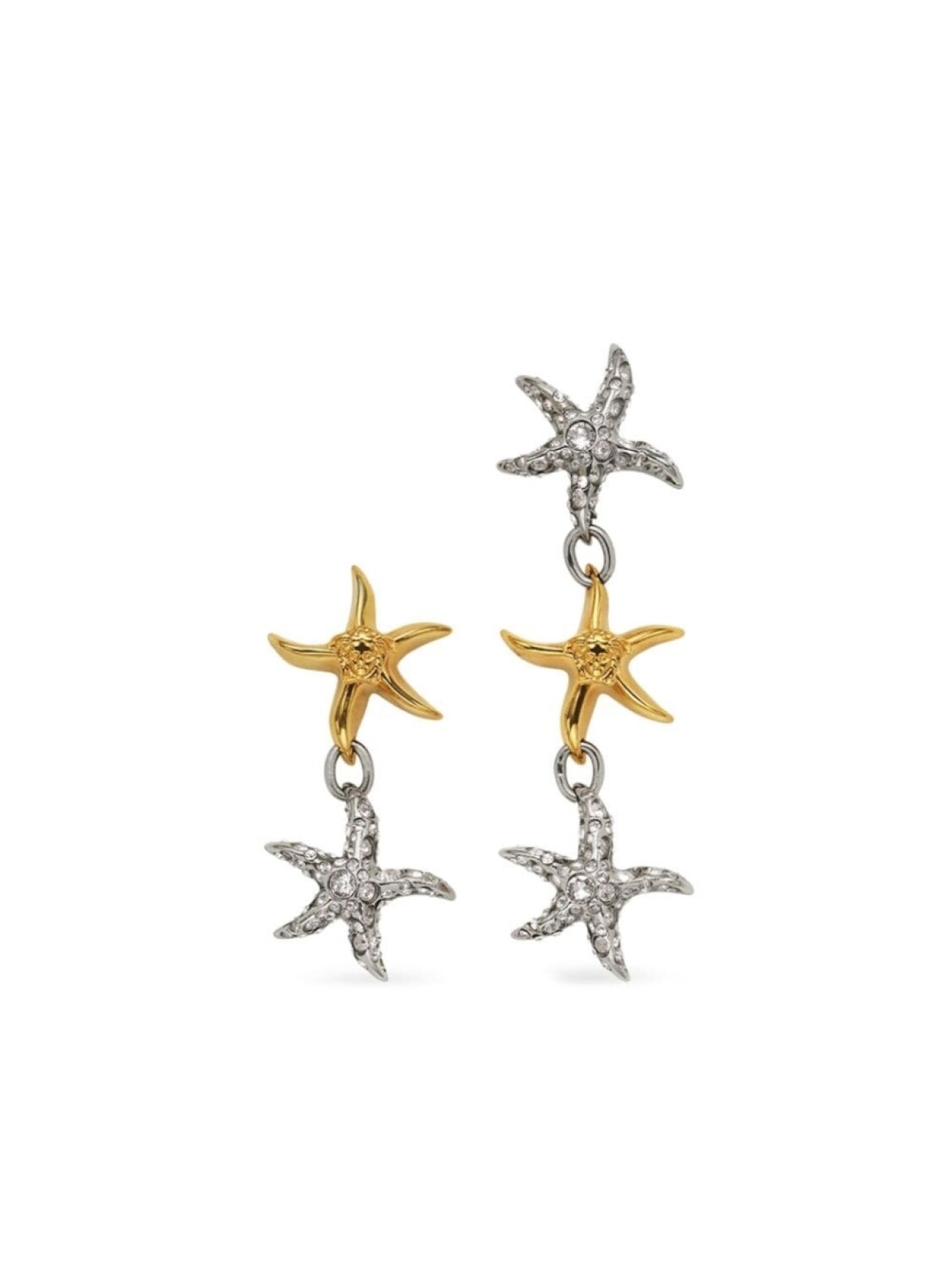 

Серьги с кристаллами Versace, серебряный