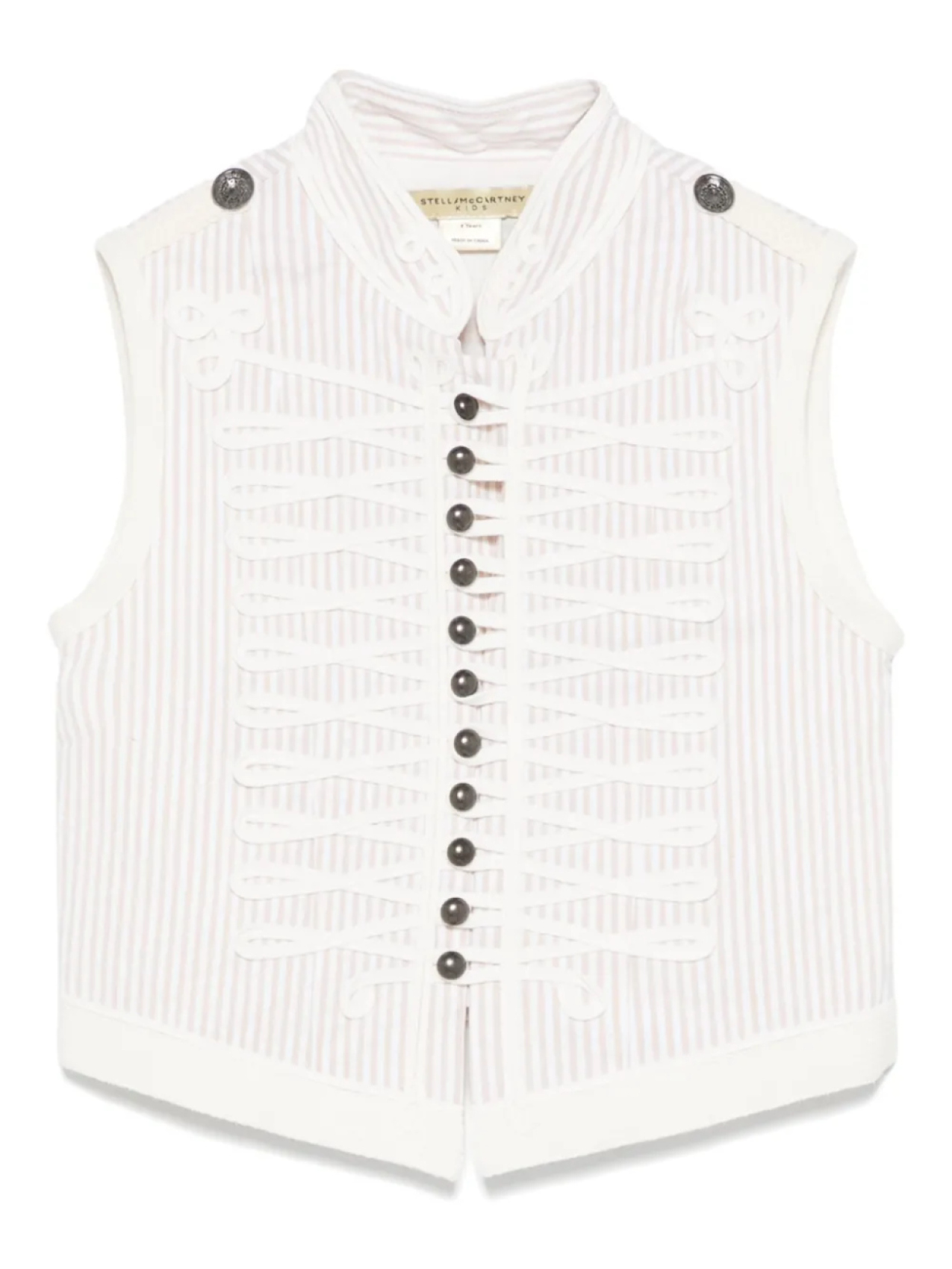 

Полосатый жилет Stella McCartney Kids, нейтральный