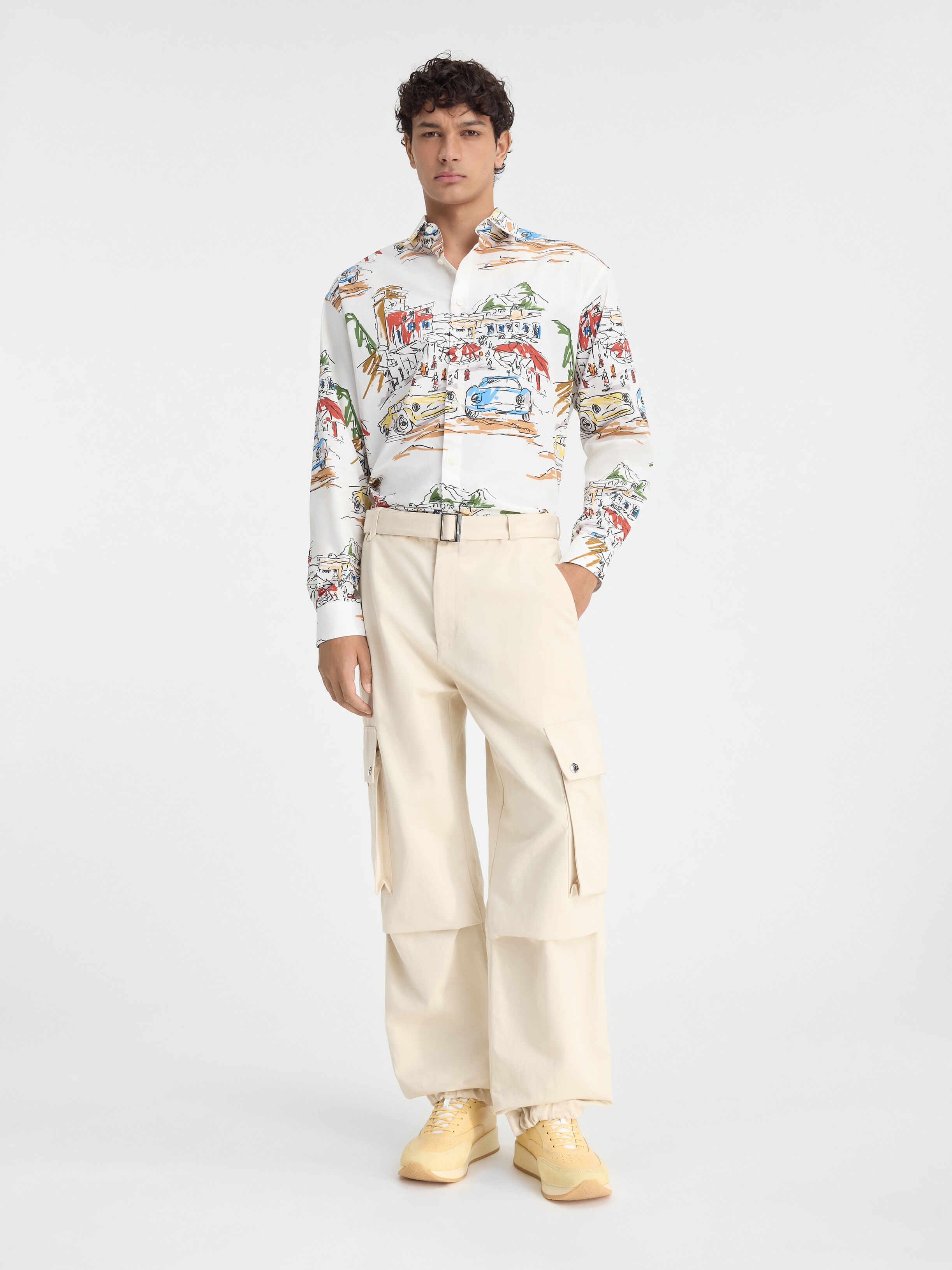 

Брюки-карго с поясом JACQUEMUS The cargo pants, бежевый