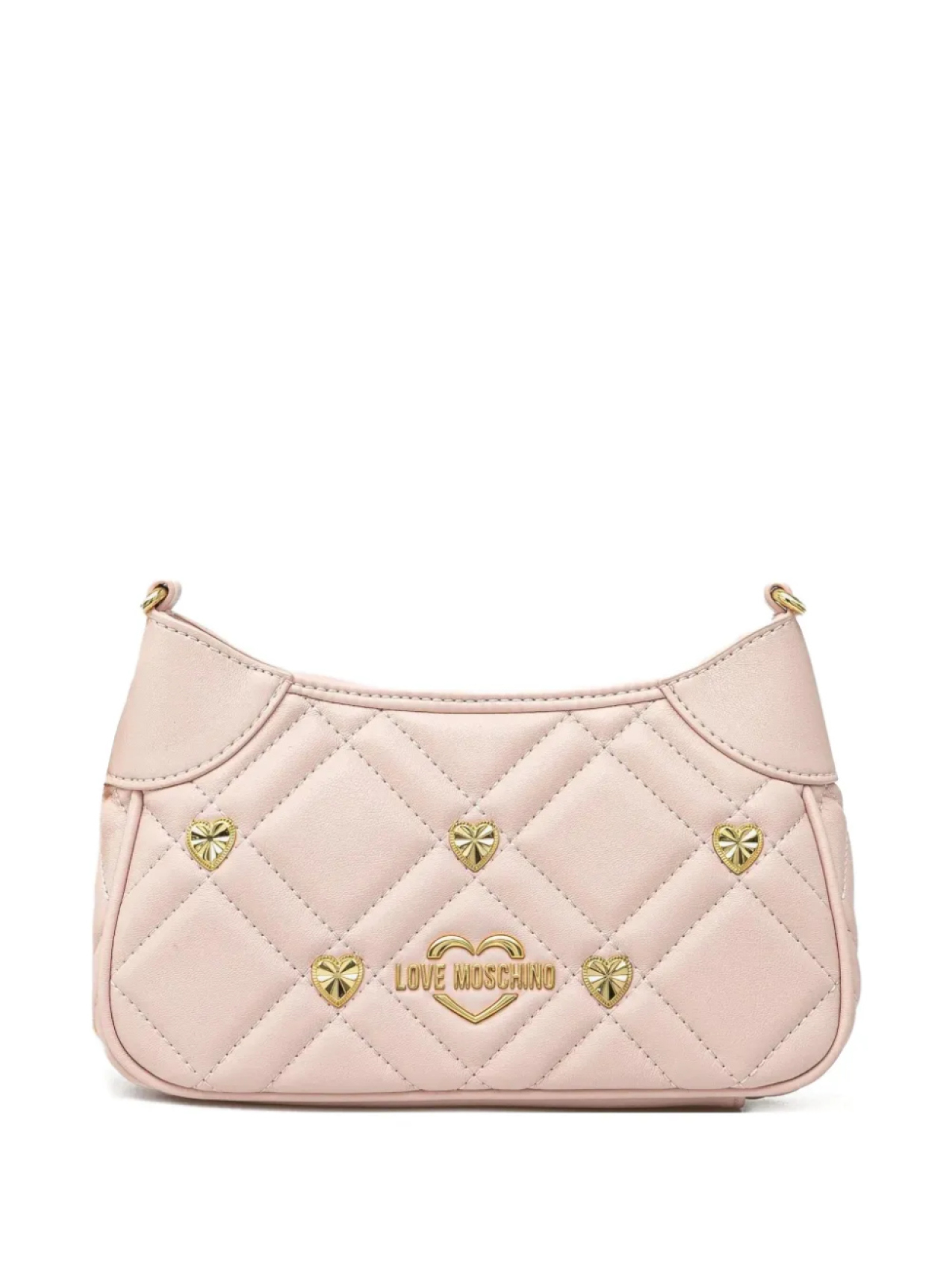 

Стеганая сумка через плечо Love Moschino, розовый