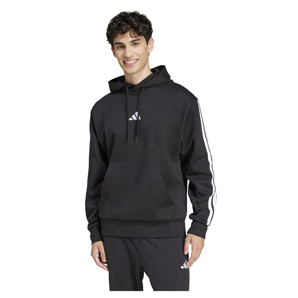 

Худи adidas Essentials 3 Stripes Fleece, черный