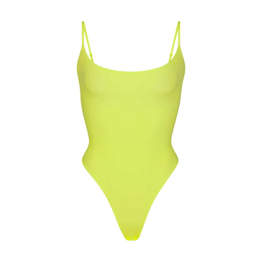 

Боди-комбинезон на кайме SKIMS Fits Everybody, цвет Daffodil