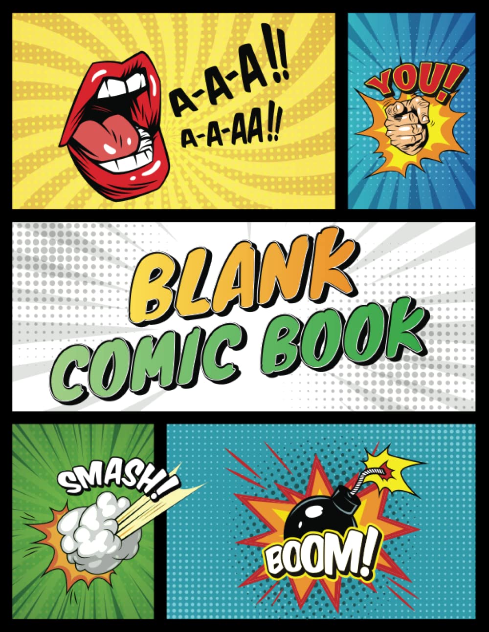 

Blank Comic Book: Notebook with Blank Comic Templates To Create Your Own Comics, Variety Templates For Kids And Adults (Independently published)
