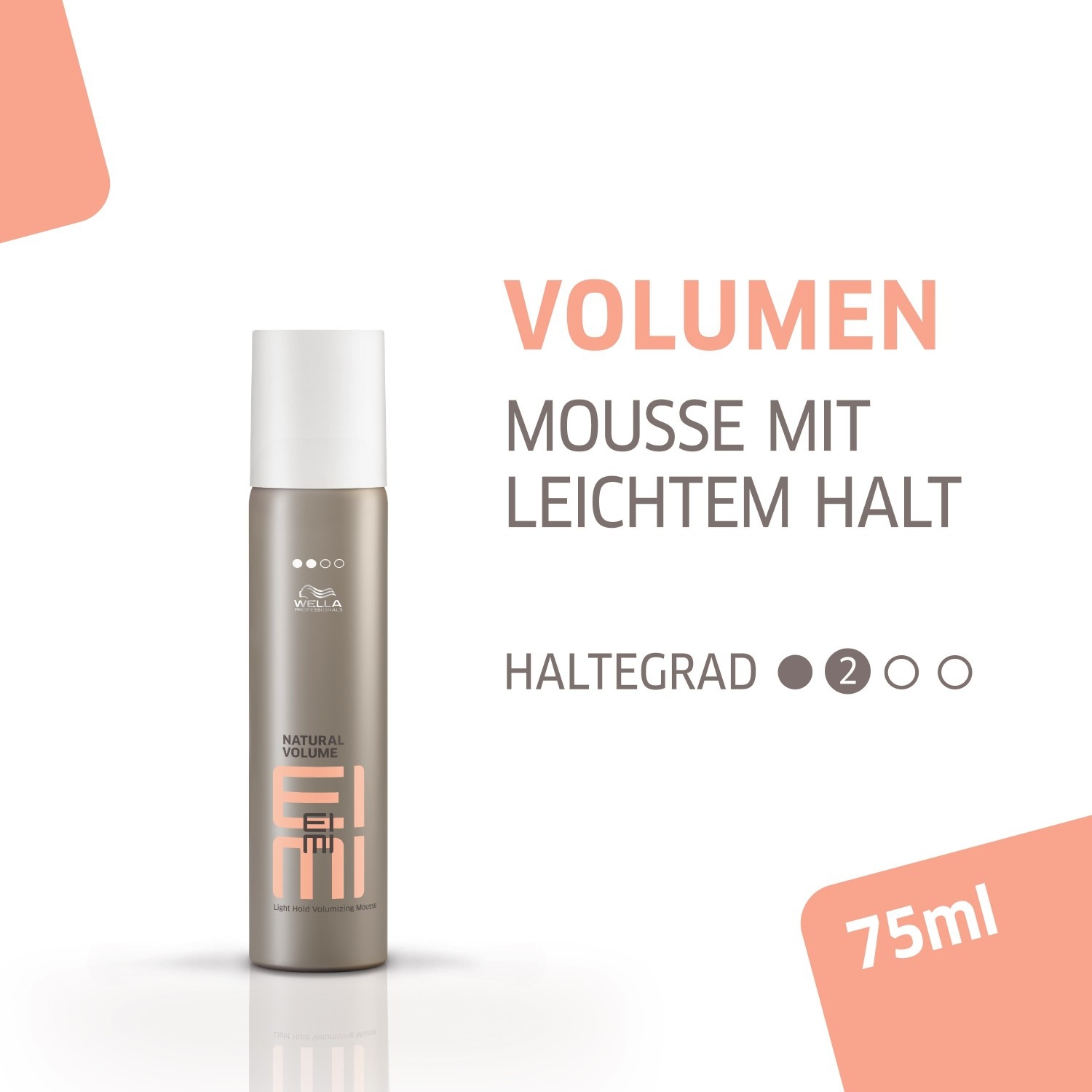 Мусс для волос eimi volume eimi natürliches volumen Wella Professionals, объем 75 мл — фото 2