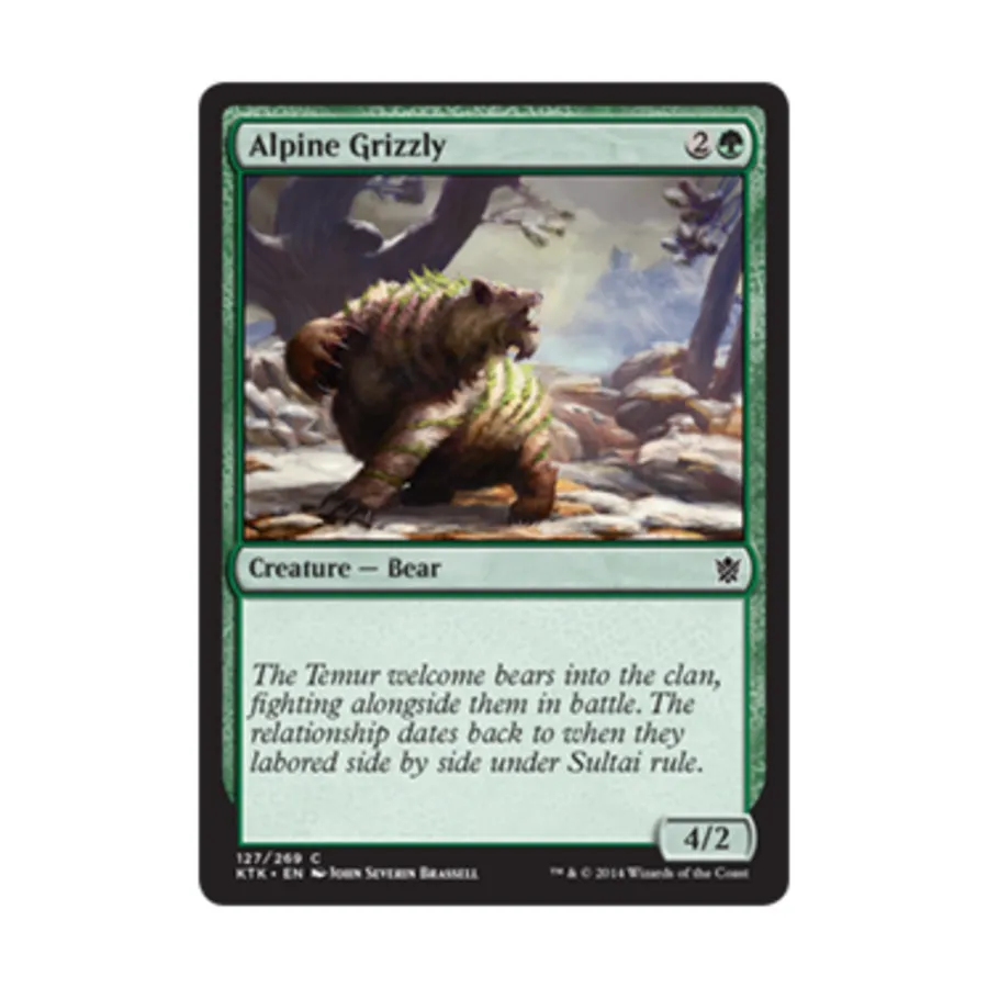 

CCG Альпийский гризли (C) (фольга), MTG - Khans of Tarkir